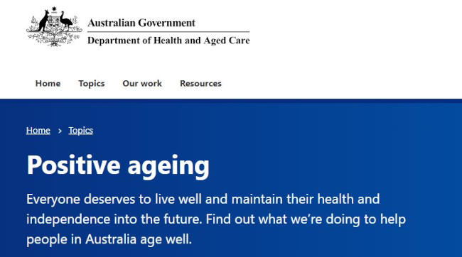 Australian Government, Department of Health and Aged Care